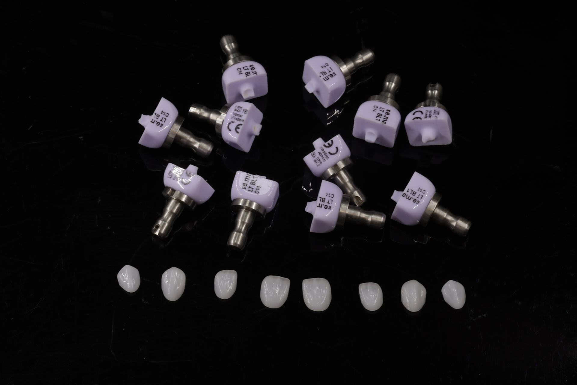IPS e.max lithium disilicate CAD/CAM blocks with milled anterior restorations